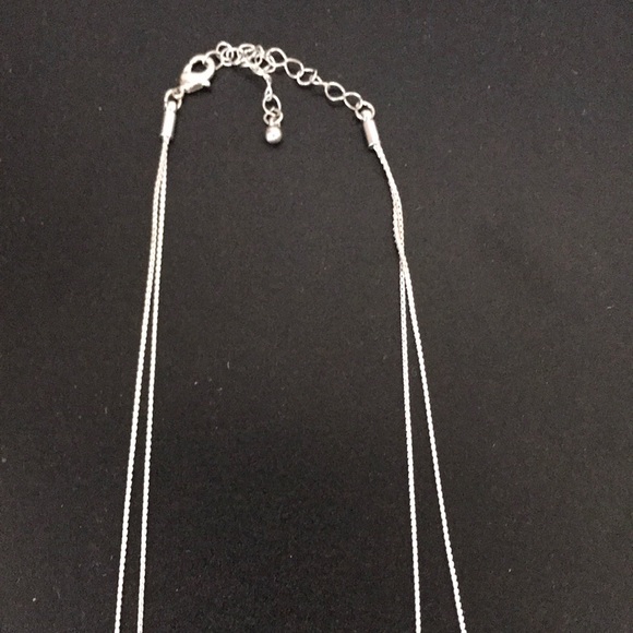 NWOT silver feather necklace - Picture 3 of 4